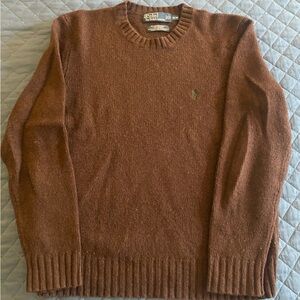 Men’s Polo Crewneck Merino Wool Sweater. Gently Used.